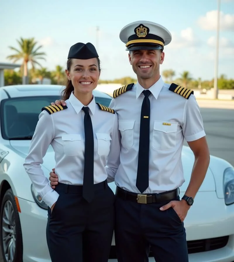 Airline crew in Cancun